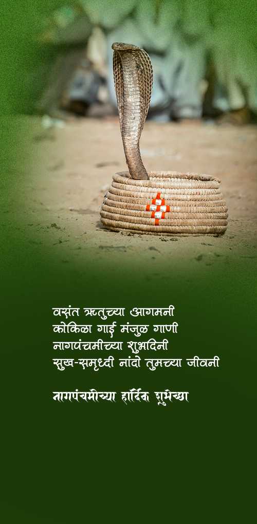 nag panchami wishes - Vasant rituchya aagmani kokila gai manjul gani nagpanchmichya shubhdini sukh smruddhi nando tumachya...