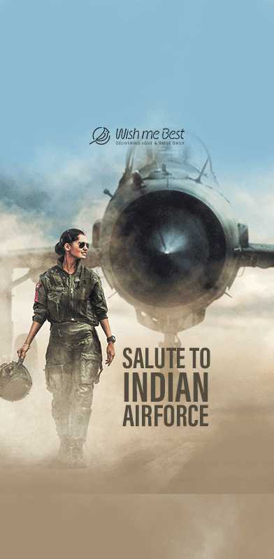 indian force wishes - Salute to Indian Air Force