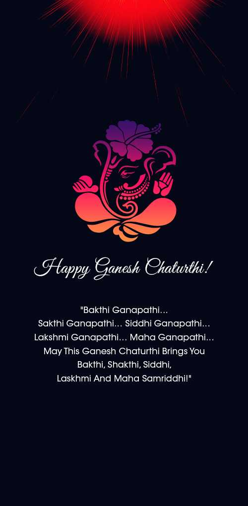 ganesh chaturthi wishes - Bhakti Ganapati...shakti Ganpati....Siddhi Ganapati.....Lakshmi Ganapati... Maha Ganpati....May this...